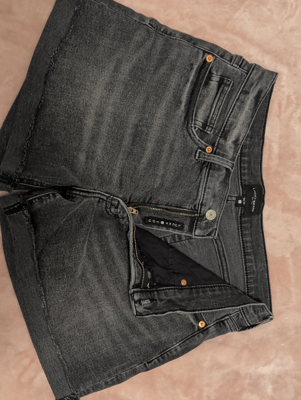 Lucky Brand Women's Black Washed Denim Shorts